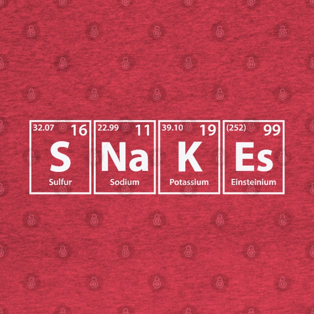 Snakes (S-Na-K-Es) Periodic Elements Spelling by cerebrands